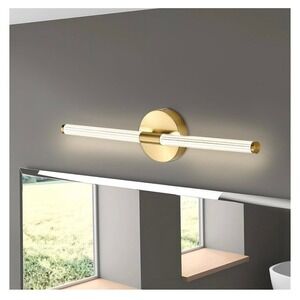 Modern Gold LED Vanity Light Bar 21.7" Linear Wall Sconce 3000K Warm White 11W
